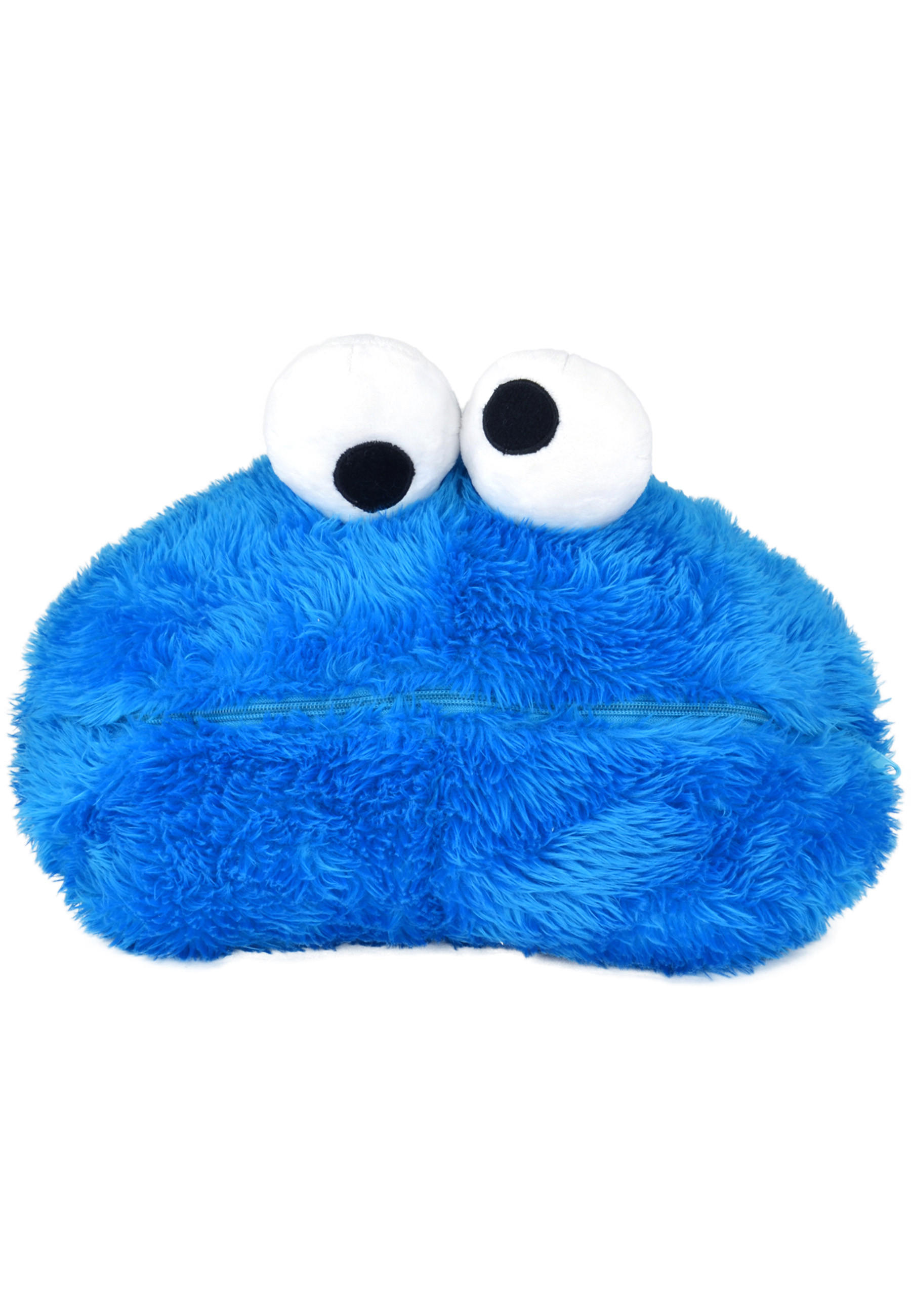 KINDERKISSEN Sesamstraße Krümelmonster mit Reißverschluss und Kekstasche 45 x 32 cm - Multicolor, Textil (45/32cm) - United Labels