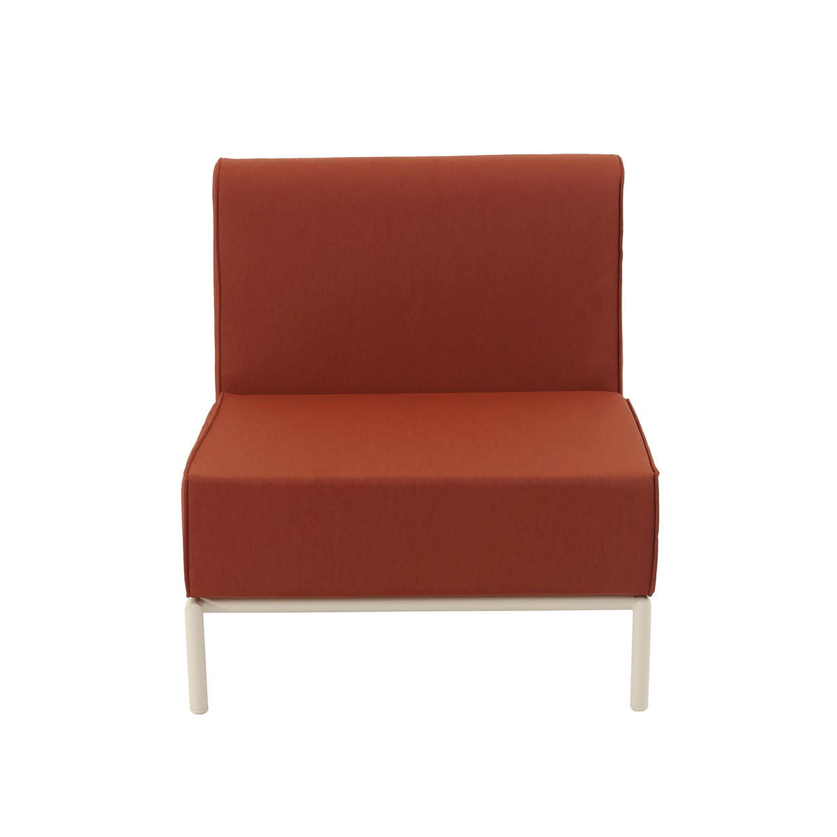 SESSEL, Terrakotta - Orange, Textil (80/78/72cm) - Oviala