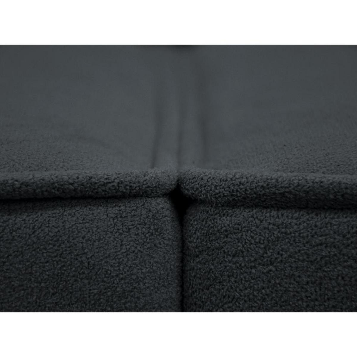 ECKSOFA ohne Schlaffunktion Pedro L dunkelgrau rechts - Dunkelgrau/Schwarz, Kunststoff/Textil (267/170cm) - Beautysofa