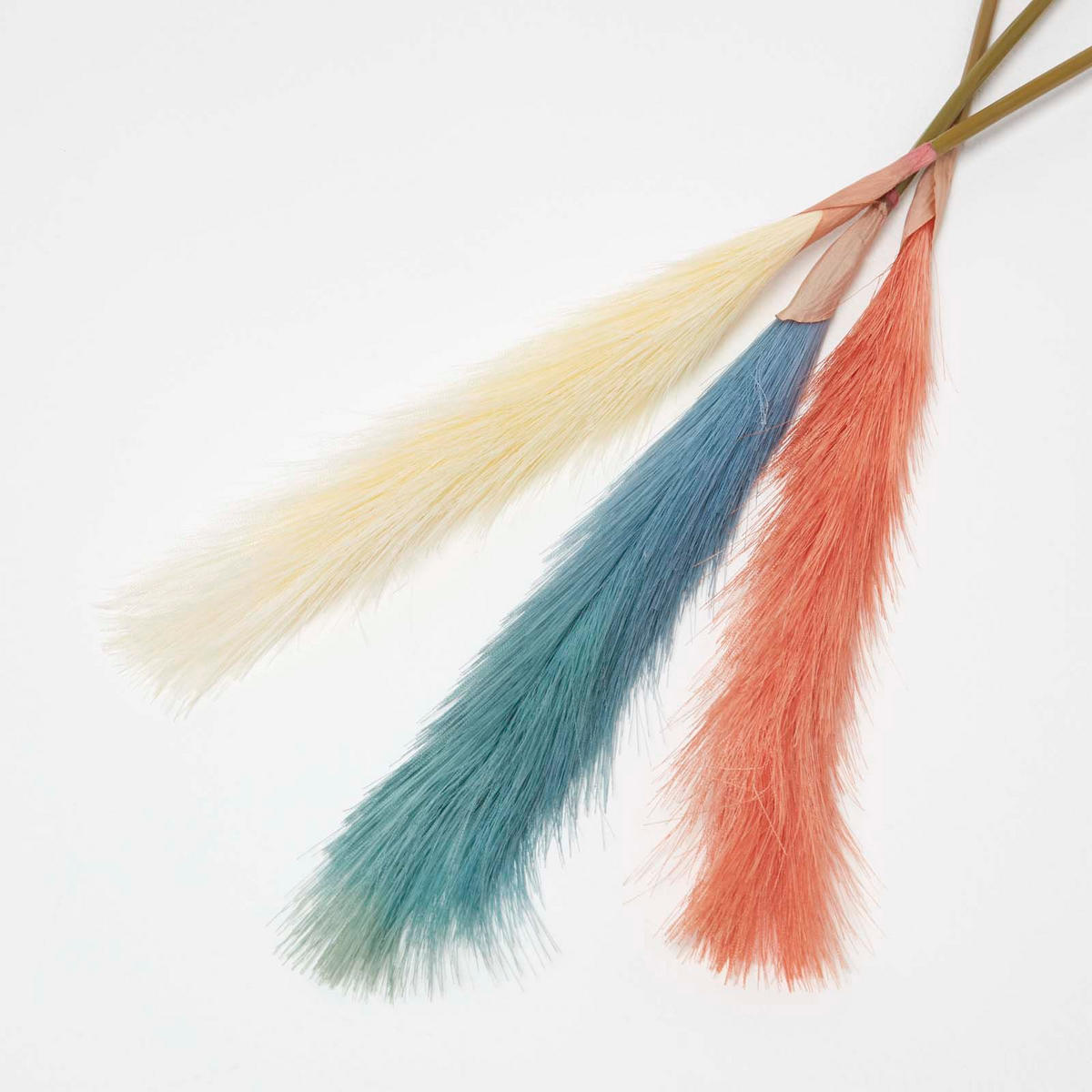 KUNSTZWEIGE Pampasgras farbig im 3er-Set, 71 cm - Multicolor, Kunststoff (78cm) - Homescapes