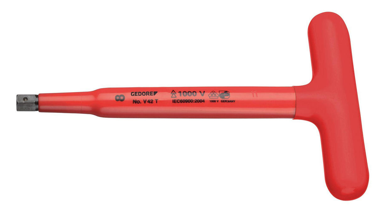 SECHSKANTSCHRAUBENDREHER MIT T-GRIFF - Multicolor, Kunststoff/Metall (17/22cm) - Gedore