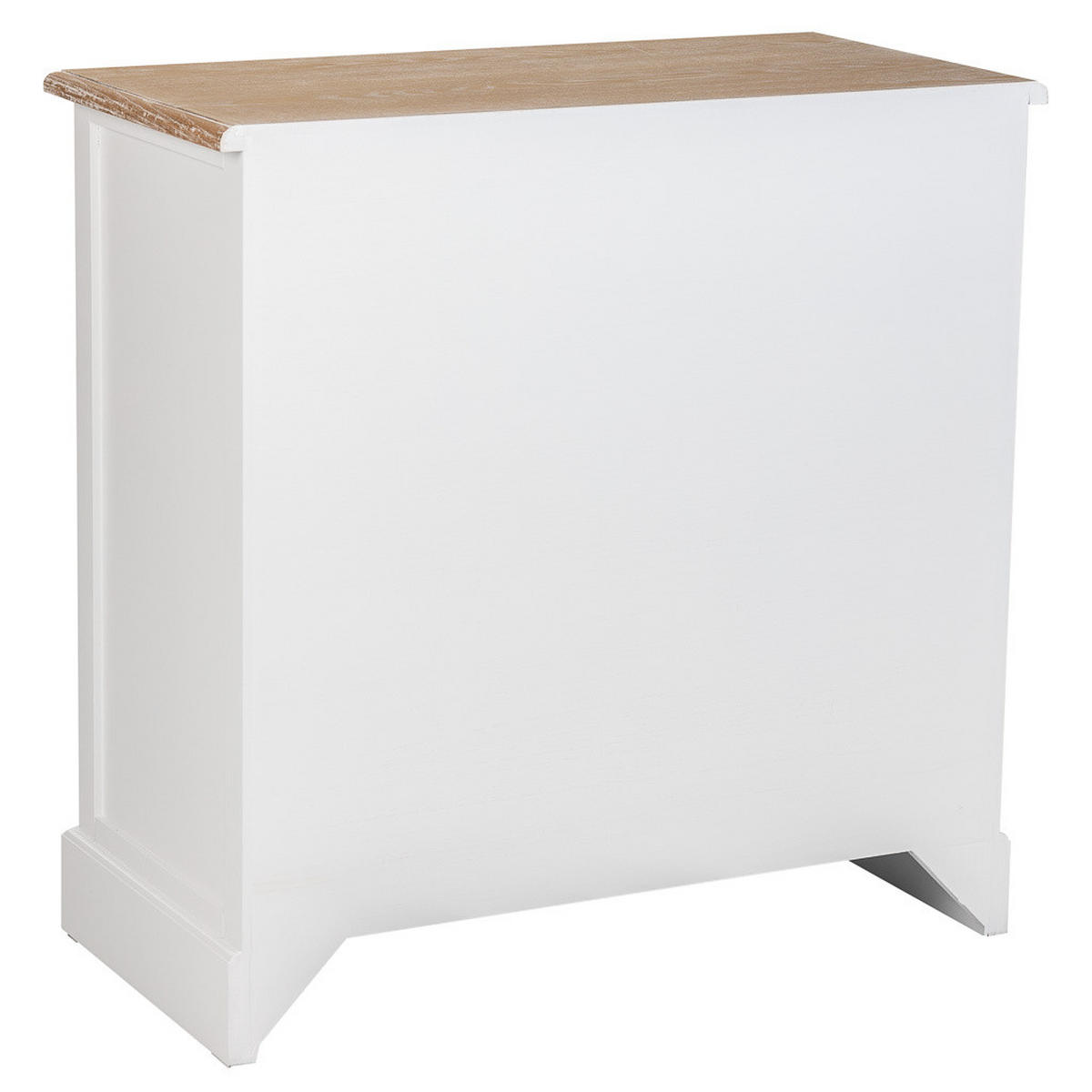 KOMMODE aus Holz, weiß, 80x40x81cm - Weiß, Holzwerkstoff (80/80.5/40cm) - Wanderlust