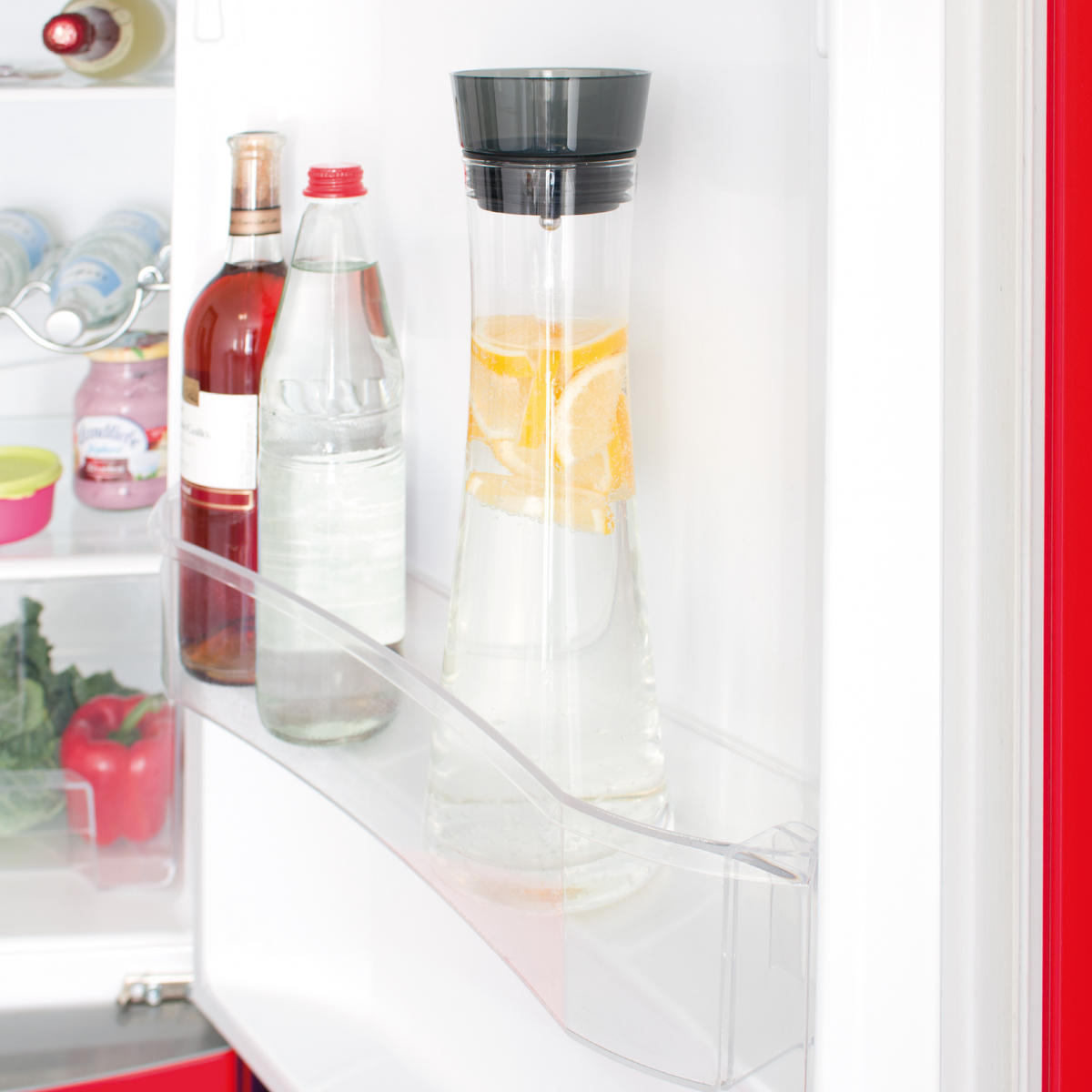 GLASKARAFFE AMISA 1,2 Liter, grau - Grau, Glas (1.2L) - bremermann