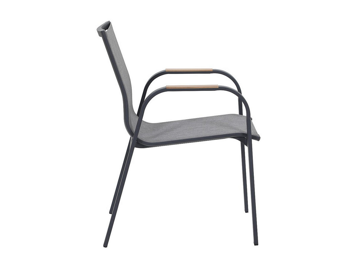 GARTENSTUHL - 2 Personen - metall - anthrazitgrau Zeyva - Anthrazit, Metall (52/86.5/65cm) - Vente-Unique
