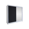 SCHWEBETÜRENSCHRANK Talin I - Silberfarben/Multicolor, Holzwerkstoff/Metall (180/215/58cm) - MIRJAN24