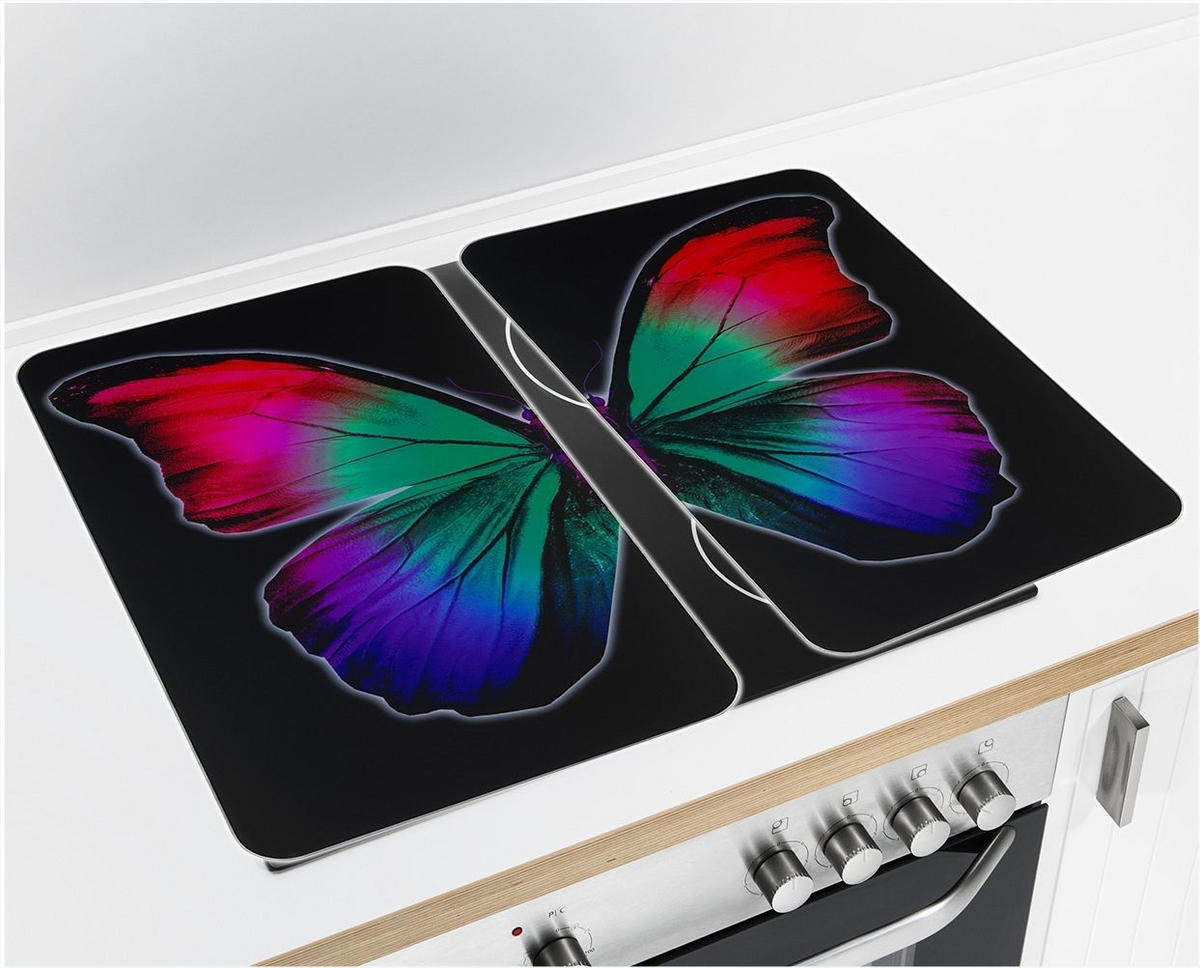 GLASABDECKPLATTE für alle Herdarten 52/30 cm - Schwarz, Glas (30/52cm) - Wenko