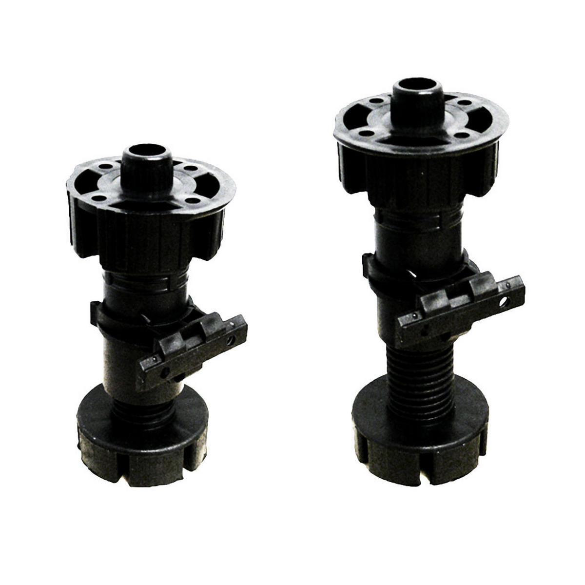 VORRATSSCHRANK Velden lava / schwarz super matt 60 / 59 / 207cm - Schwarz/Grau, Holzwerkstoff (60/207/59cm) - Feldmann-Wohnen