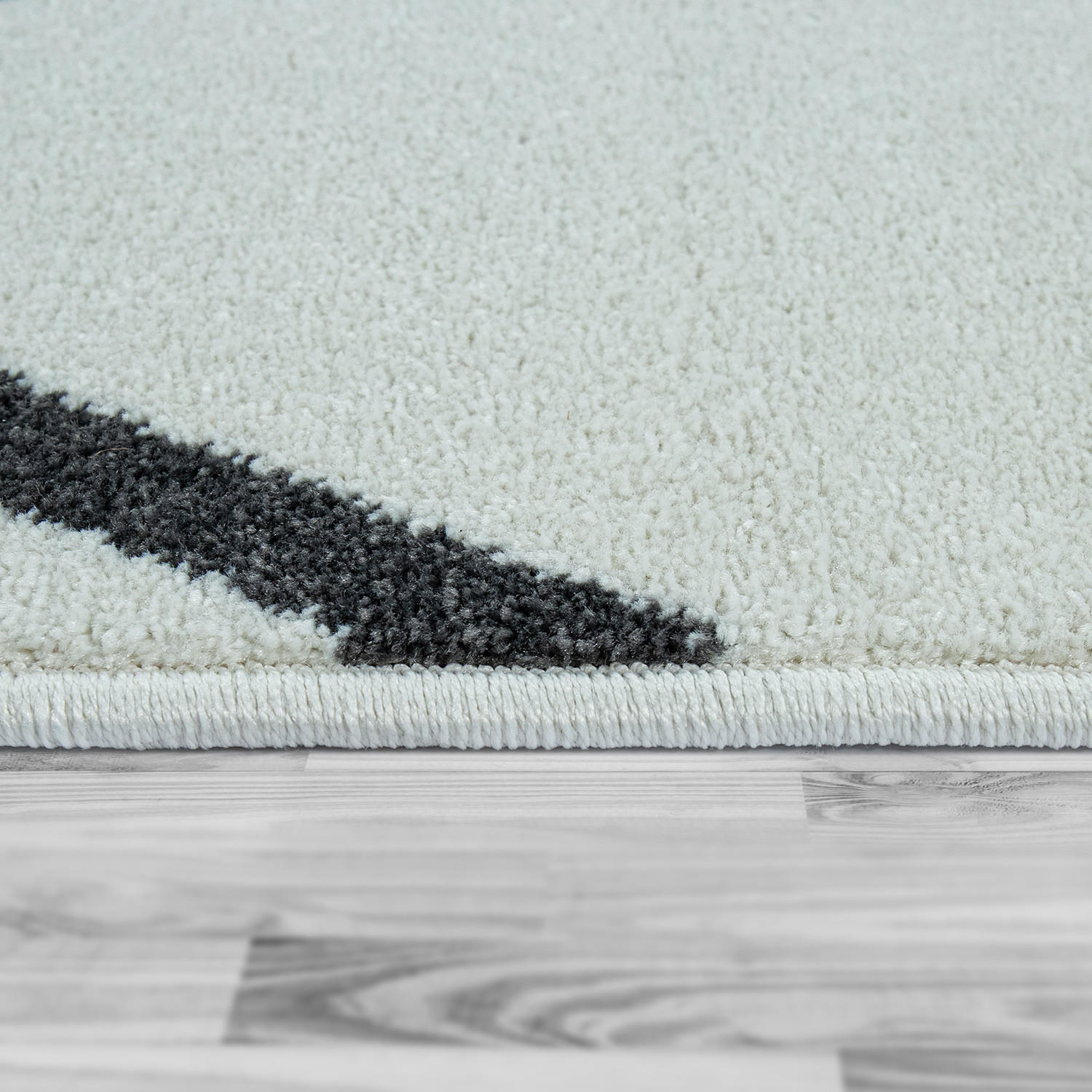 Thumbnail - Paco Home Kurzflorteppich, Weiß, Textil, Rechteckig, 70x140 cm, strapazierfähig, für Fußbodenheizung geeignet, Teppiche ...