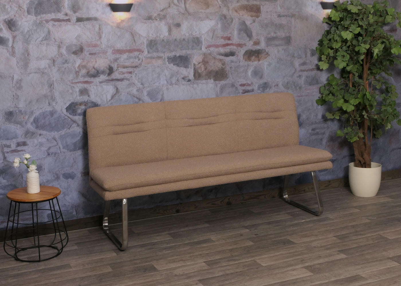 SITZBANK Braun - Braun, Textil (180/93/58cm) - MCW