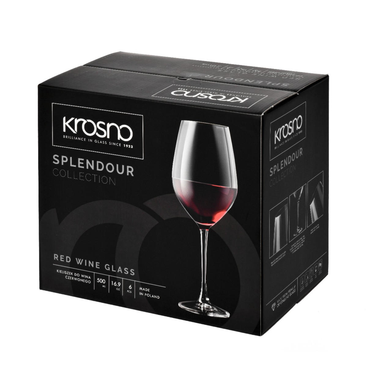 ROTWEINGLÄSER SPLENDOUR, 6ER-SET, 500 ML - Transparent, Glas (0.5L) - Krosno Glass