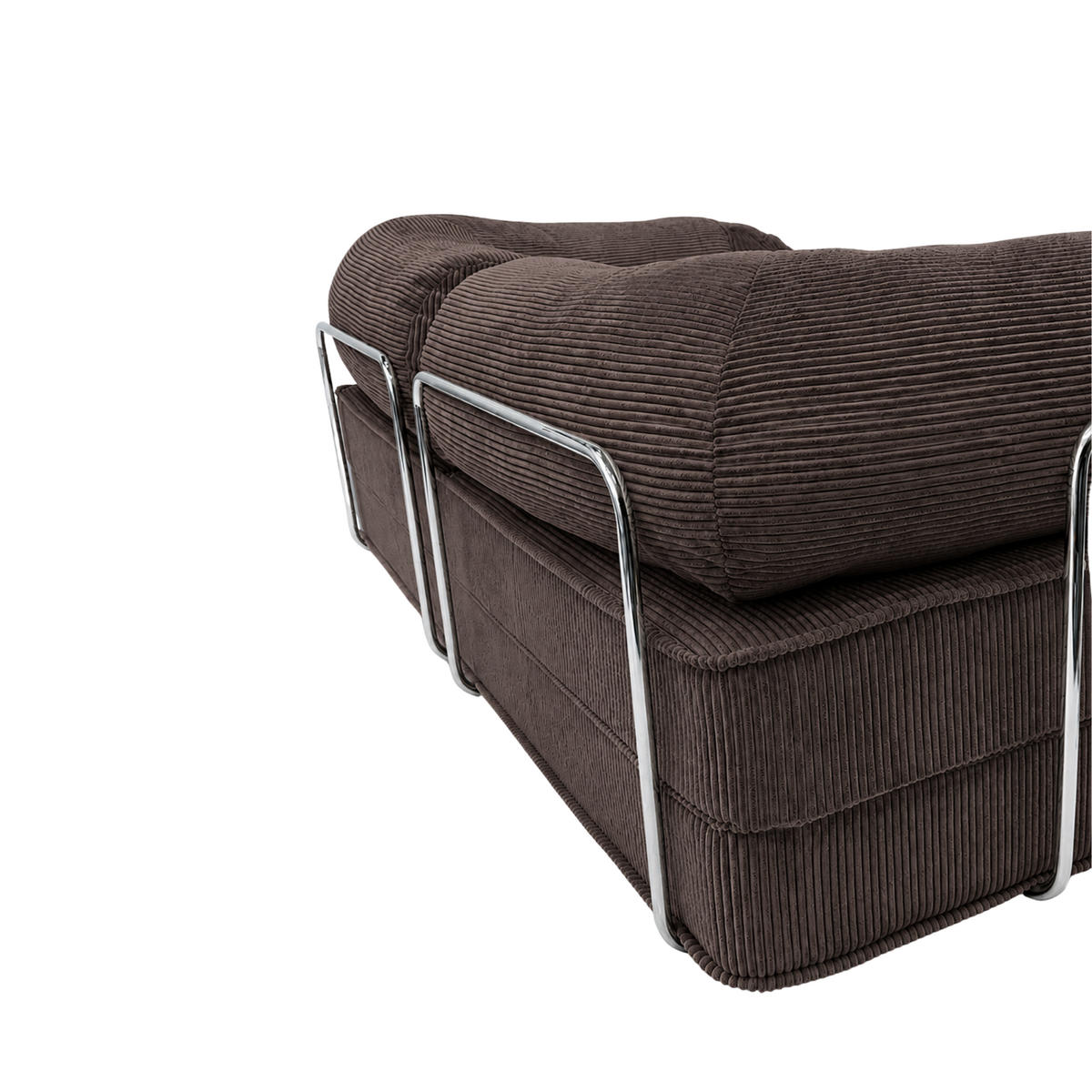 PREMIUM Lounge Sofa mit modernem Komfort Braun - Braun, Textil (200/70/100cm) - SURB