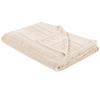 DECKE Beige 150 x 200 cm Daulet - Perlmutt, Textil (150/200cm) - Beliani