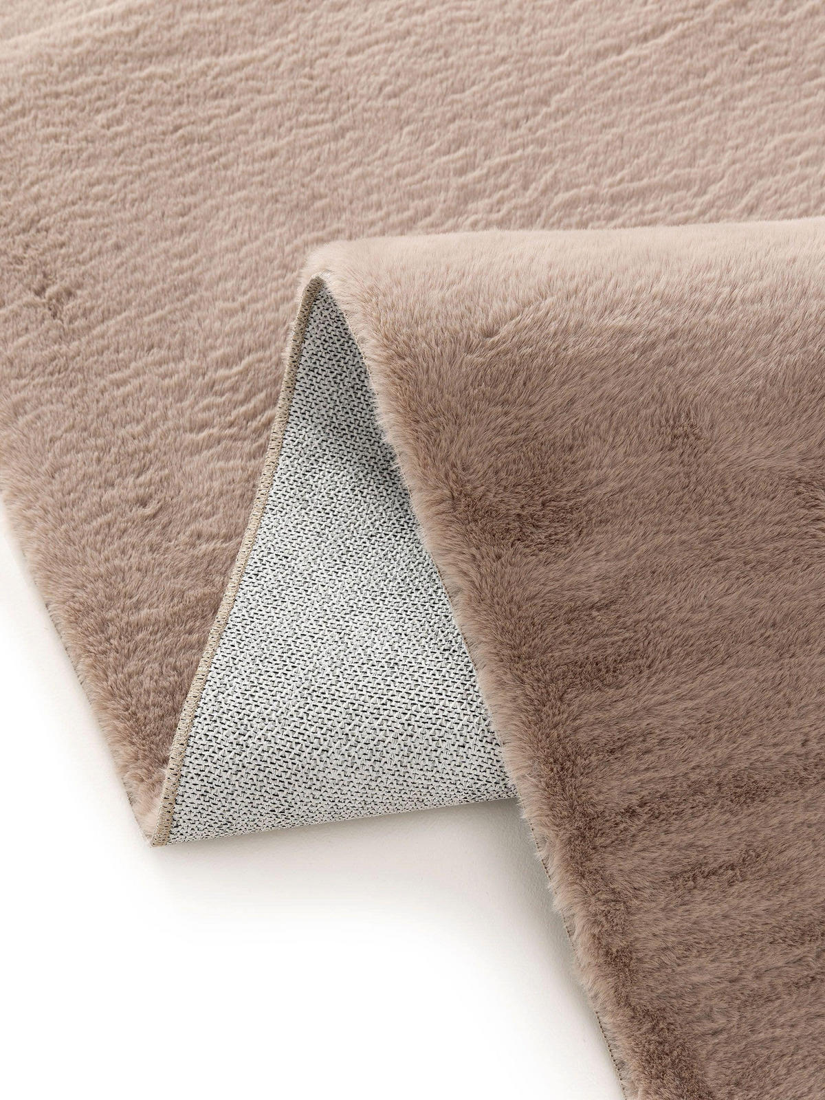 KUNSTFELLTEPPICH Furry Taupe 80x250 cm - Taupe, Kunststoff (80/250cm) - benuta