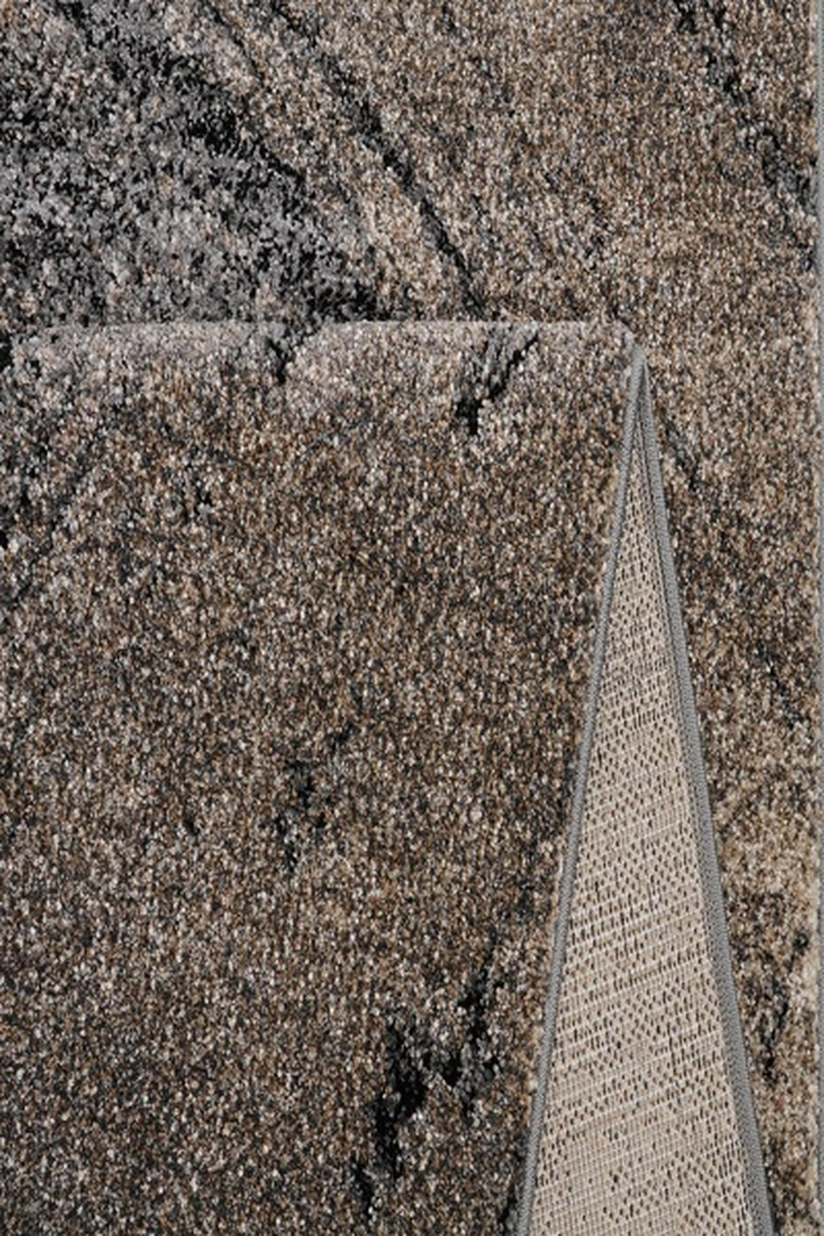 KURZFLORTEPPICH Vintage OGLIO Polypropylen Braun 160 x 230 cm - Braun, Textil (160/230cm) - KADIMA DESIGN