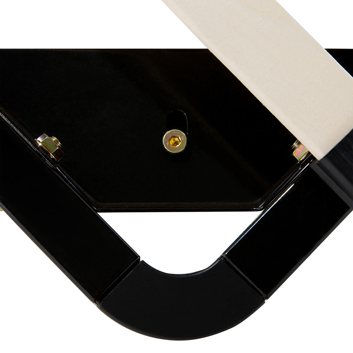 LATTENROST 160x200 cm Schwarz Combourg - Schwarz, Metall (160/21/200cm) - Beliani