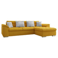 ECKSOFA Diana Premium, Seite: Rechts - Gelb, Holz/Textil (280/160cm) - MIRJAN24