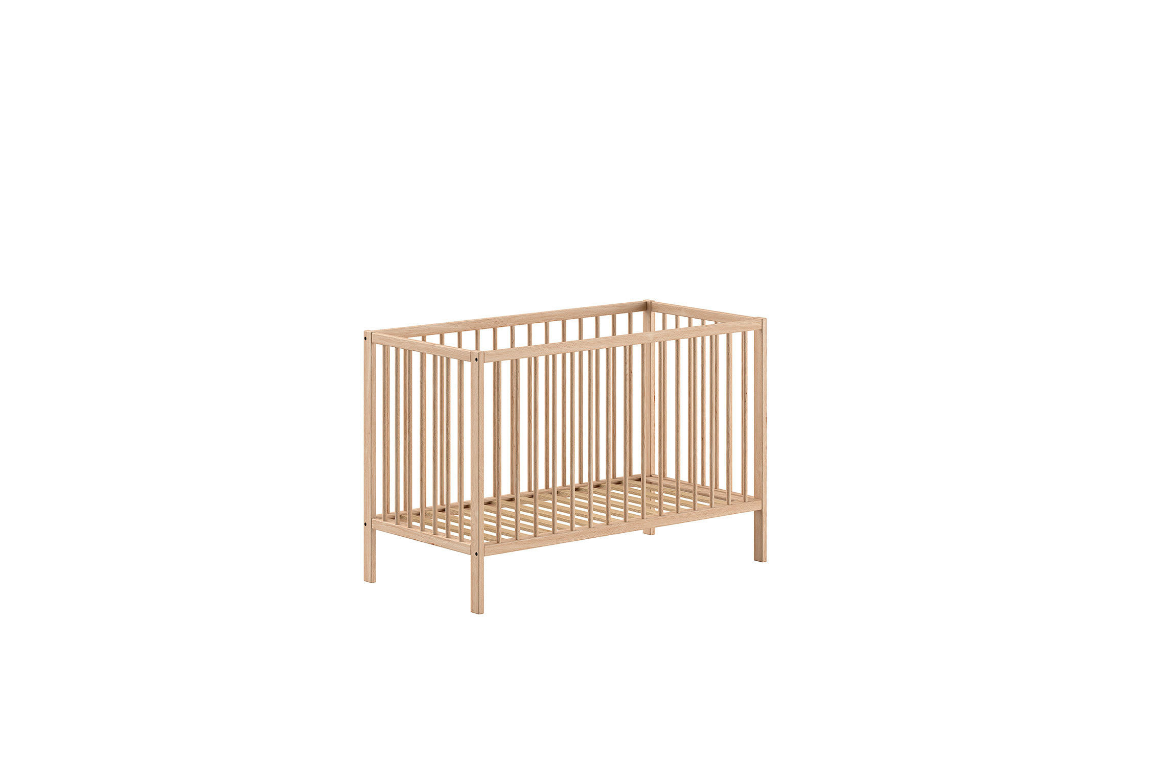 BABYBETT DINO Beige 66x125x85 cm - Beige, Holz - FURNLUX