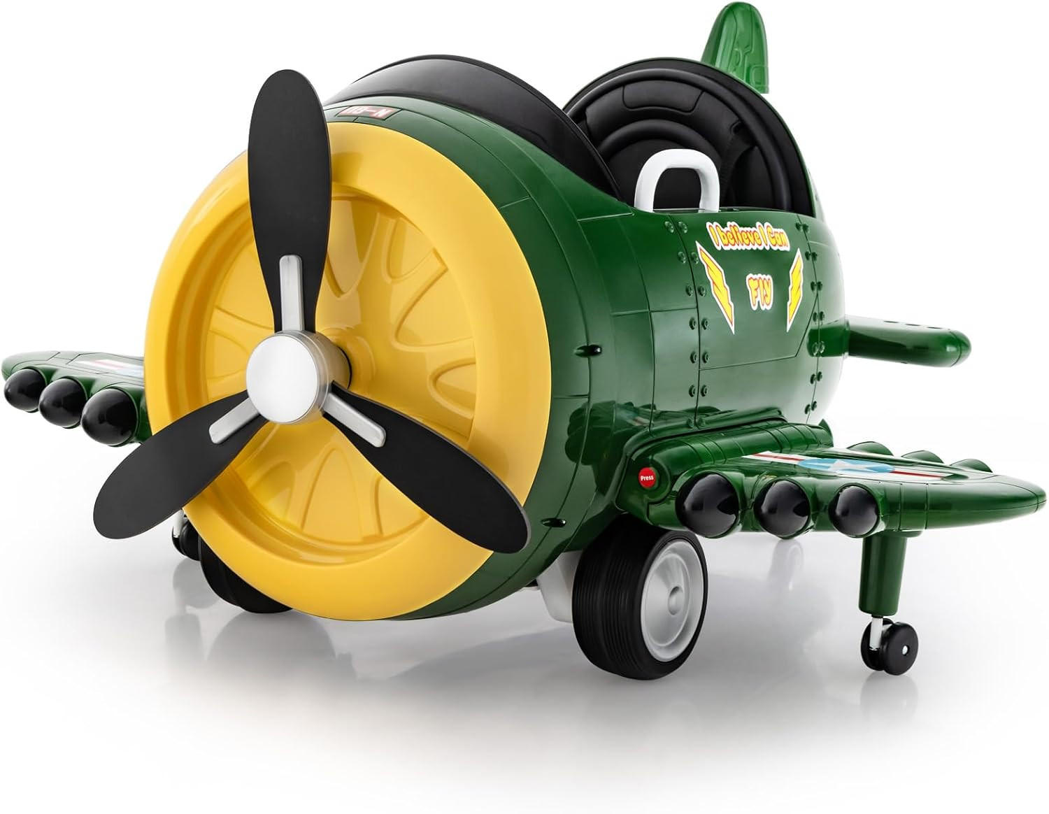 ELEKTROAUTO Kinder Grün - Grün, Kunststoff (100/62/124cm) - COSTWAY