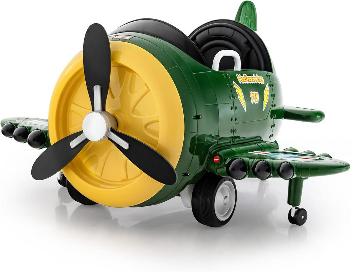 ELEKTROAUTO Kinder Grün - Grün, Kunststoff (100/62/124cm) - COSTWAY