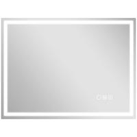 BADSPIEGEL -LEDmit Bluetooth, Touch-Schalter, Antibeschlag, 60 x 80 cm , silber - Silberfarben, Glas (80/60/3.5cm) - Vallsero