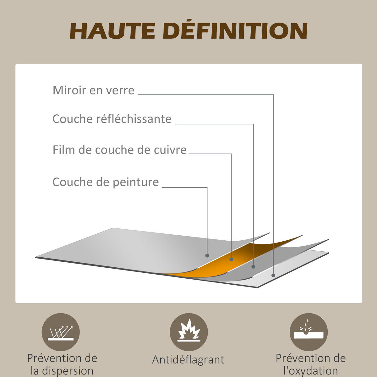 WANDSPIEGEL DE-14250 Industriedesign 110x65 cm Schwarz - Schwarz, Metall (100/65/2.5cm) - ComfortXL
