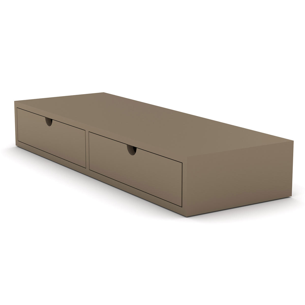 SCHREIBTISCHAUFSATZ Schubkasten Retaro / Cappuccino - Cappuccino, Holz (20.5/59/9cm) - ASSMANN