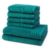 FROTTIERSET Vienna Style Supersoft 6-teilig - Pastellblau, Textil (50/100cm) - Vossen