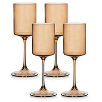 GLÄSER Romane 4er Set Honig 7x7x22 cm Glas - Honig, Glas - Mondex