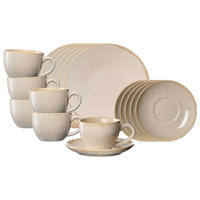 KAFFEESERVICE Sahara Creme 18er Set - Creme, Keramik (1/1/1cm) - Ritzenhoff Breker