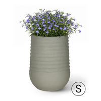 BLUMENTOPF Grau COSTA S 29x29x37 cm - Grau, Kunststoff (37cm) - Mazovia
