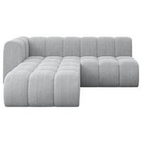 ECKSOFA modulares Sofa Darnel-L1 - 205x177x70 cm Grau - Grau, Holzwerkstoff/Textil (205/177cm) - ALTDECOR
