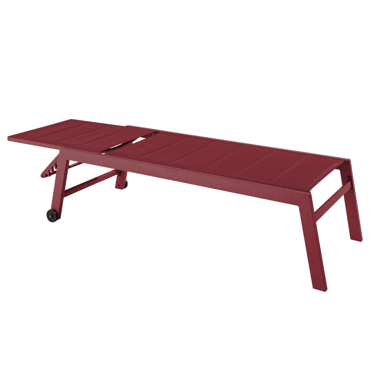 SONNENLIEGE 2-tlg., Lila - Lila, Metall (169/103/65cm) - Oviala