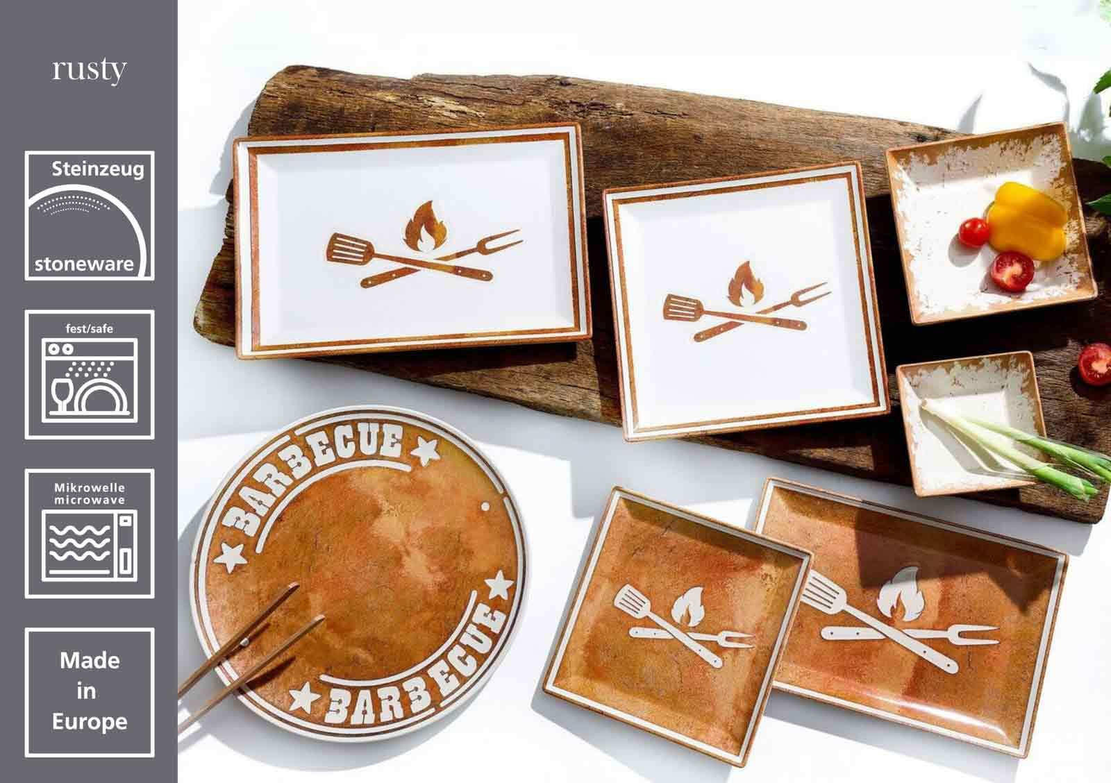 SPEISETELLER Rusty braun ø 26 cm 6er Set - Braun, Keramik (26cm) - Ritzenhoff Breker