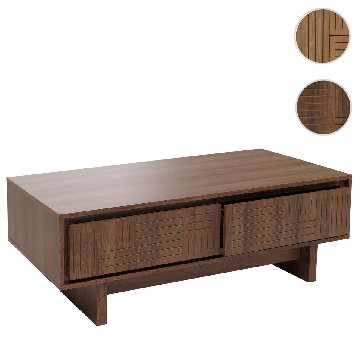 COUCHTISCH rechteck Braun - Braun, Holz (60/120/40cm) - MCW