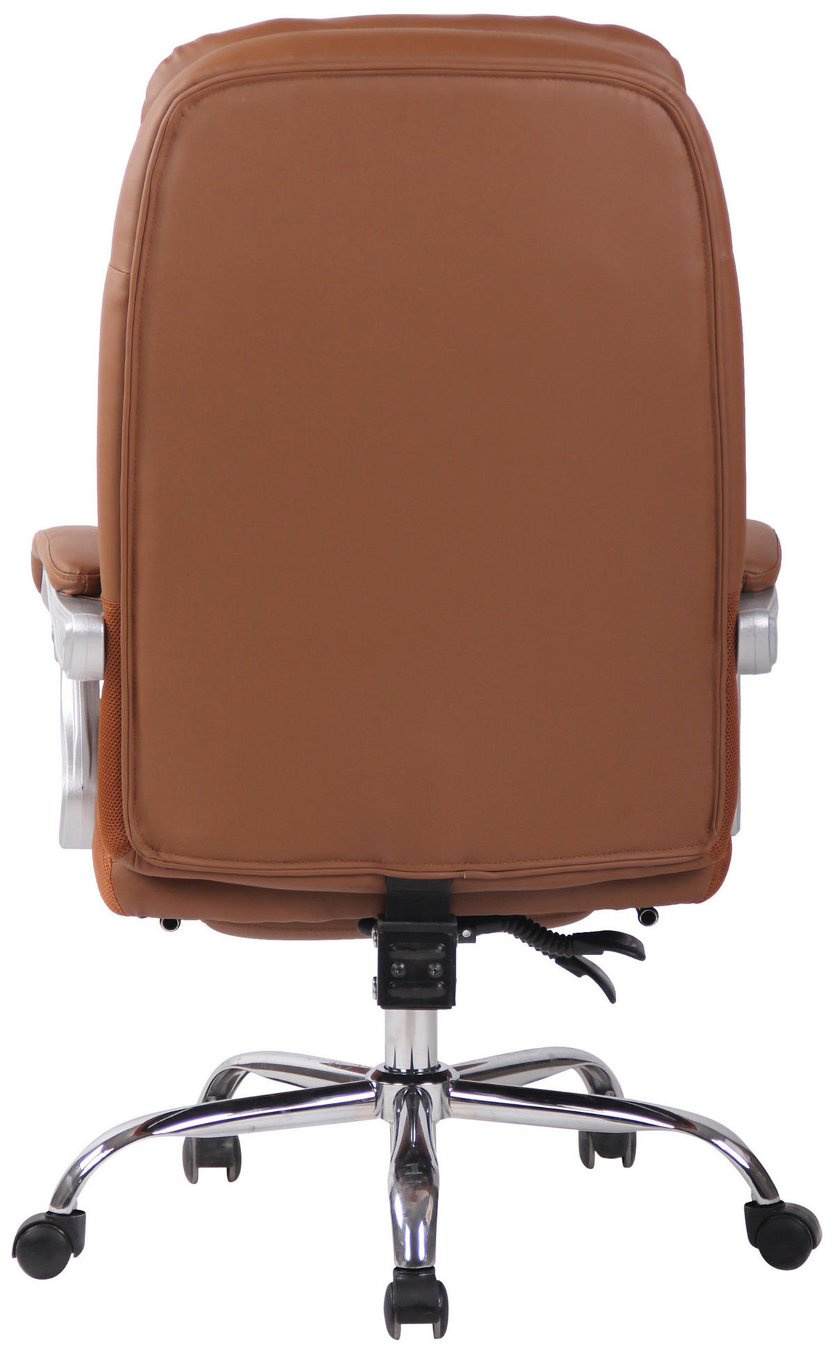 BÜROSTUHL XL Troja, Kunstleder Hellbraun - Hellbraun, Textil/Metall (67/122/67cm) - TPFLiving