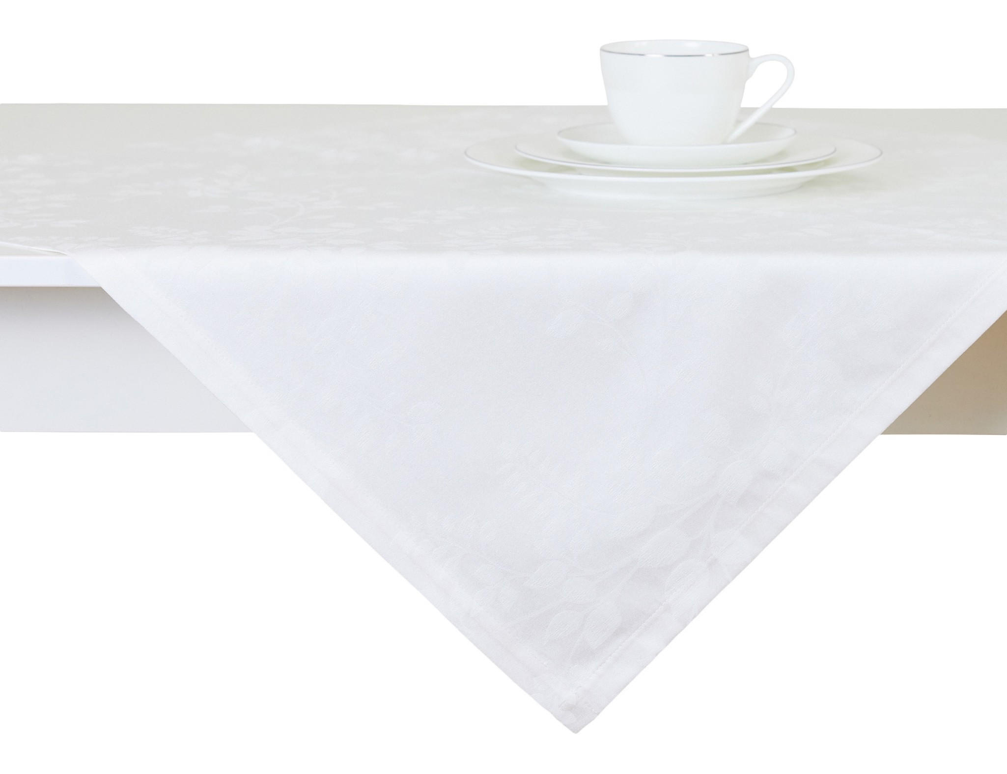 TISCHTUCH Cador - Weiß, Textil (80/80/1cm) - home&you