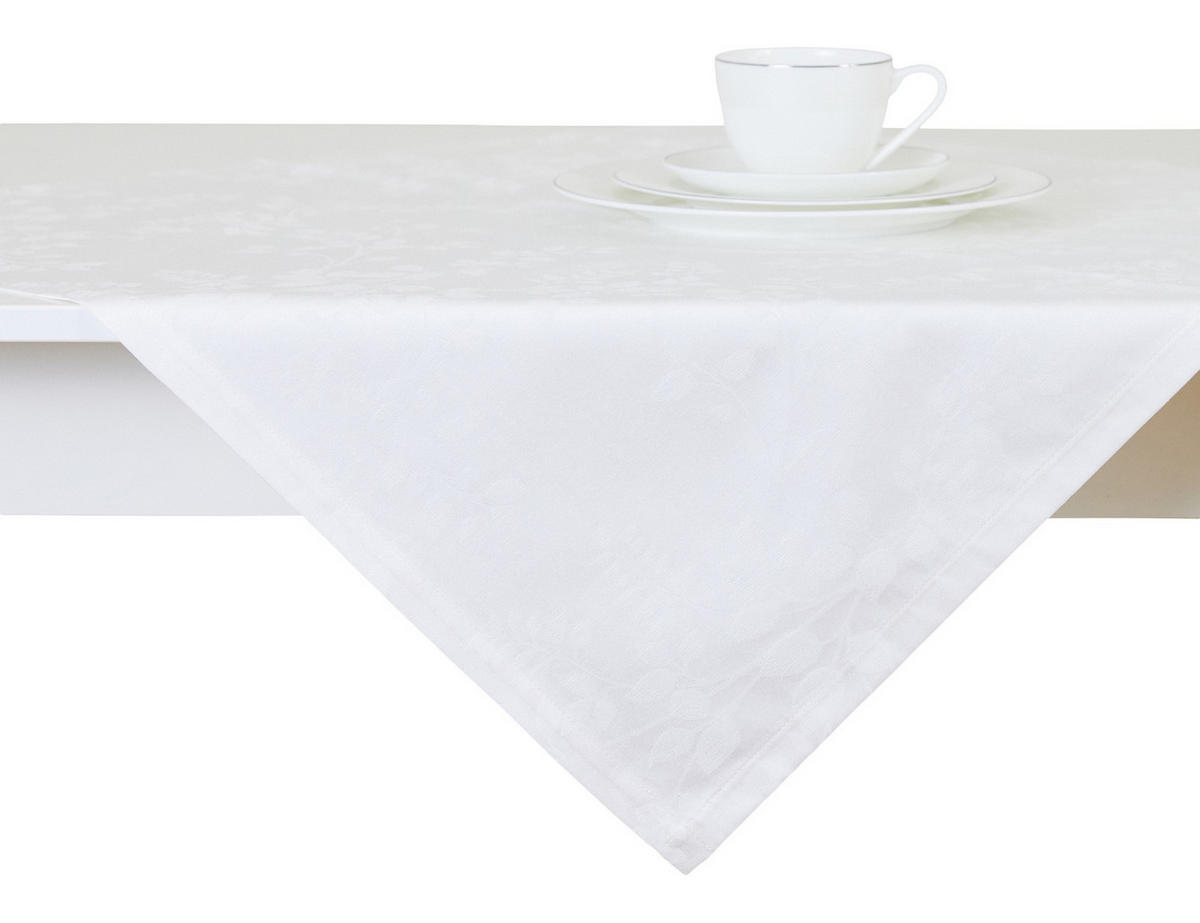 TISCHTUCH Cador - Weiß, Textil (80/80/1cm) - home&you
