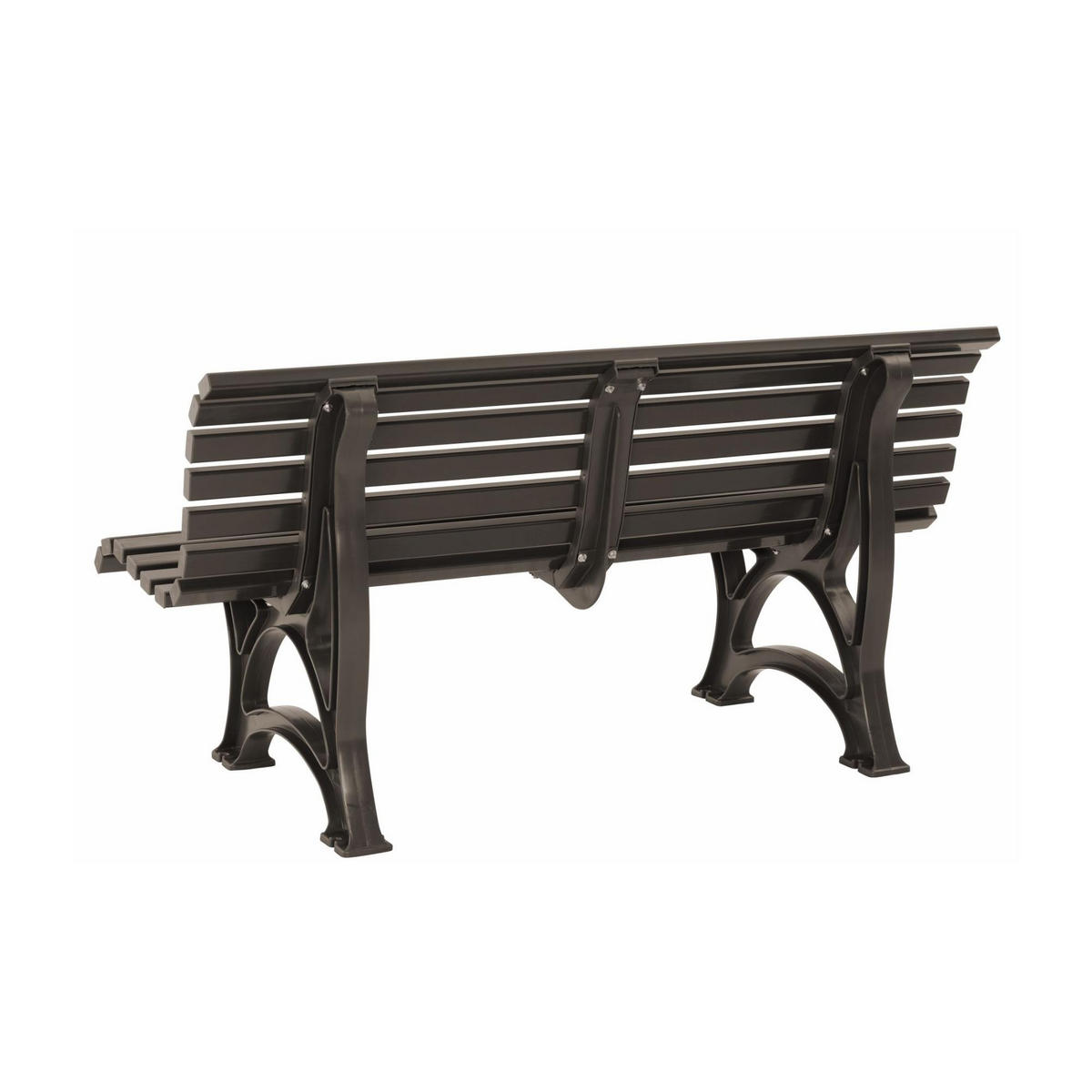 GARTENBANK Jamaika 3 Sitzer Braun 80 x 150 x 64 cm Witterungskunststoff & UV Beständiger Kunststoff - Braun, Kunststoff (150/80/64cm) - PROREGAL