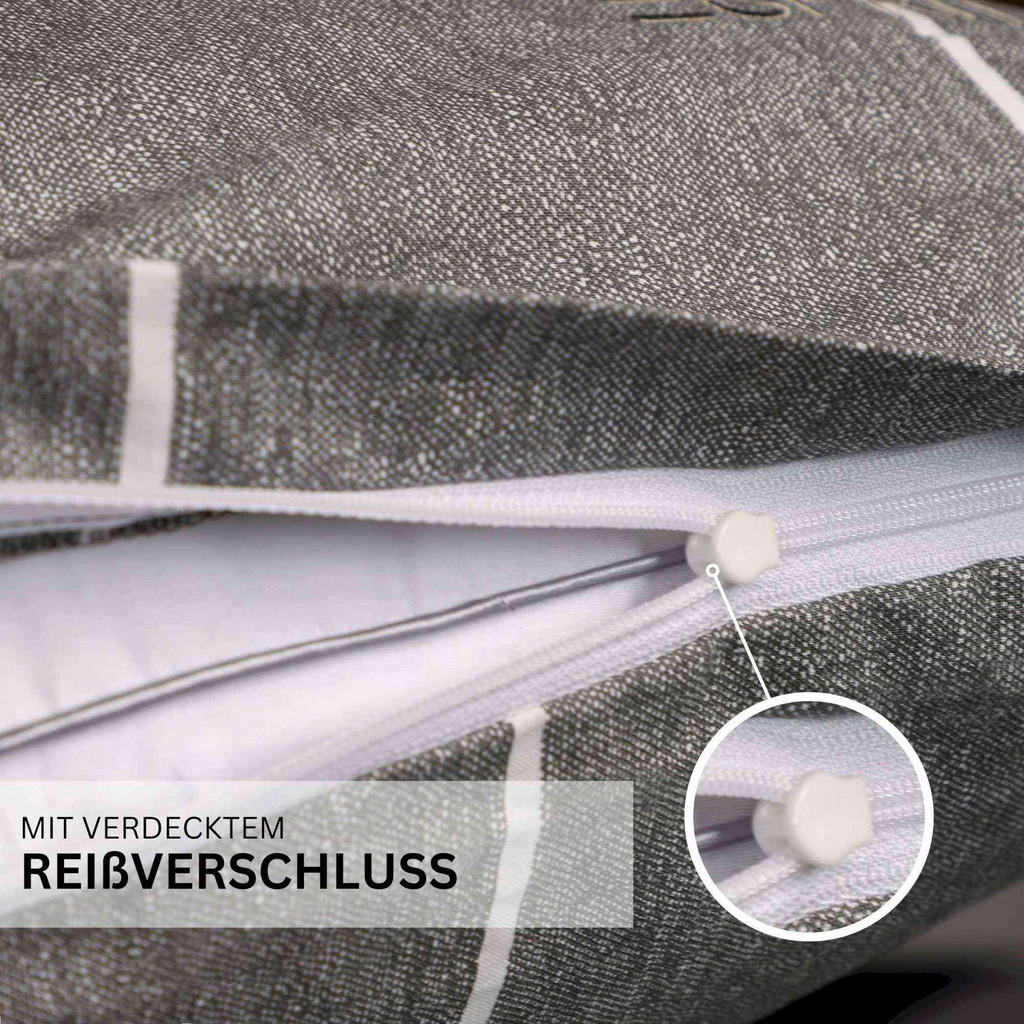 Thumbnail - Esprit Renforce, Anthrazit, Textil, 140x200 cm, Oeko-Tex® Standard 100, Schlaftextilien, Bettwäsche, Bettwäsche