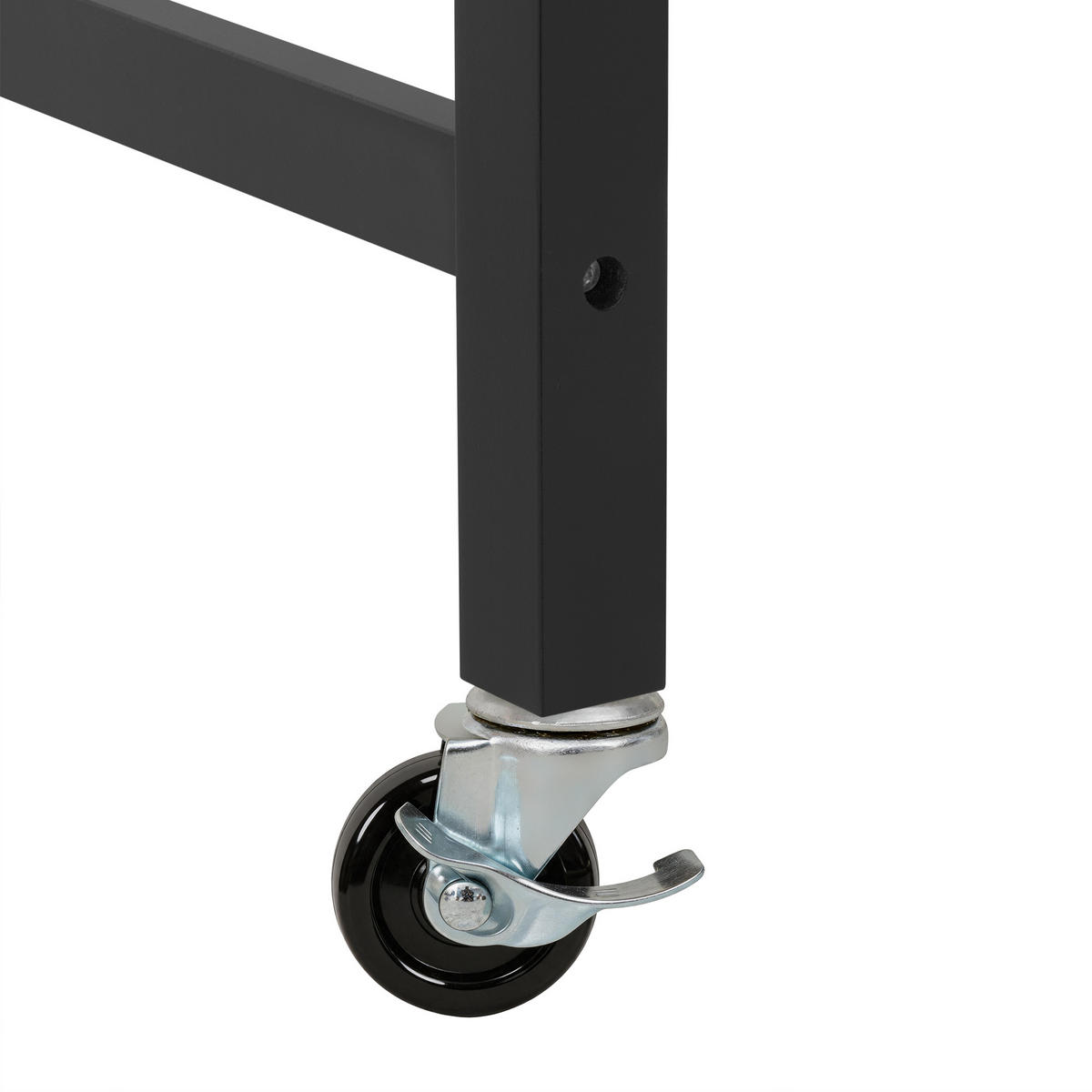 KÜCHENINSEL DE-41137 112-180/45/92 cm mit seitlich ausziehbarer Arbeitsplatte Schwarz - Schwarz, Holzwerkstoff (116/92/45cm) - ComfortXL
