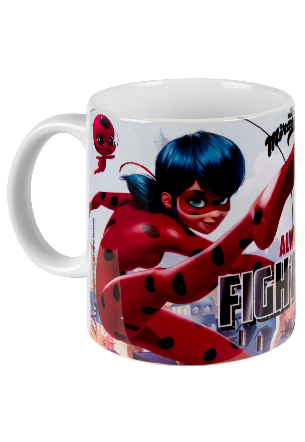 BECHER Miraculous Ladybug und Cat Noir Mehrfarbig 320 ml - Multicolor, Keramik (0.32L) - United Labels