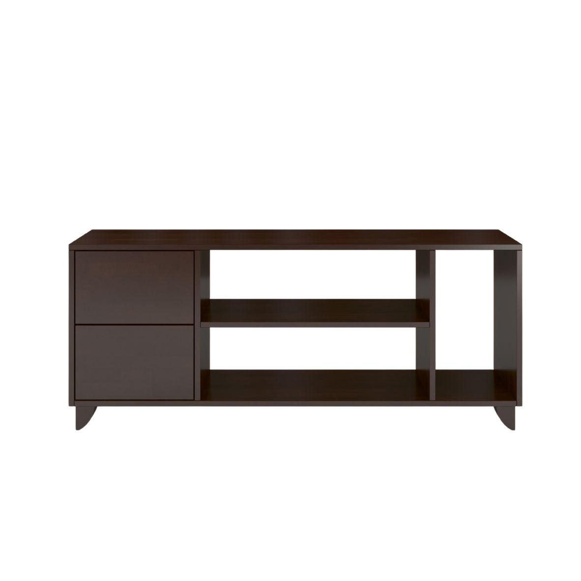 Visby Massivholz-Tv-Schrank Wenge 140x57.4x45 cm