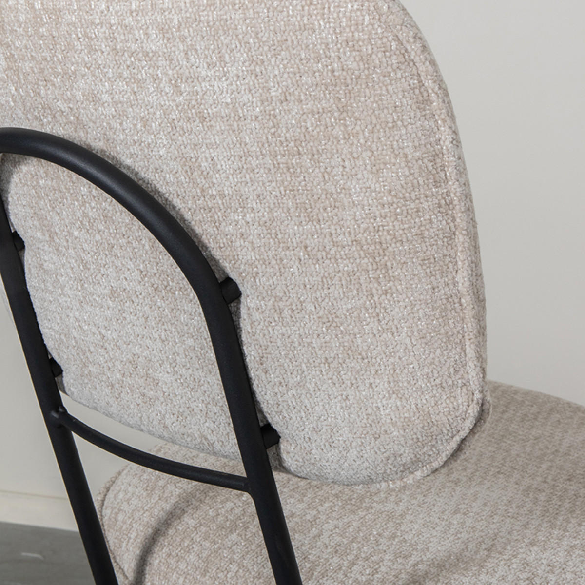 ESSZIMMERSTUHL Liva Beige 60/49/87 cm 2er-Set - Creme, Textil (49/87/60cm) - LABEL51