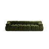 SOFA modular Bellis aus Boucle grün 3 Sitzplätze - Grün, Textil (94/70/282cm) - Micadoni