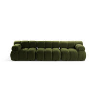 SOFA modular Bellis aus Boucle grün 3 Sitzplätze - Grün, Textil (94/70/282cm) - Micadoni