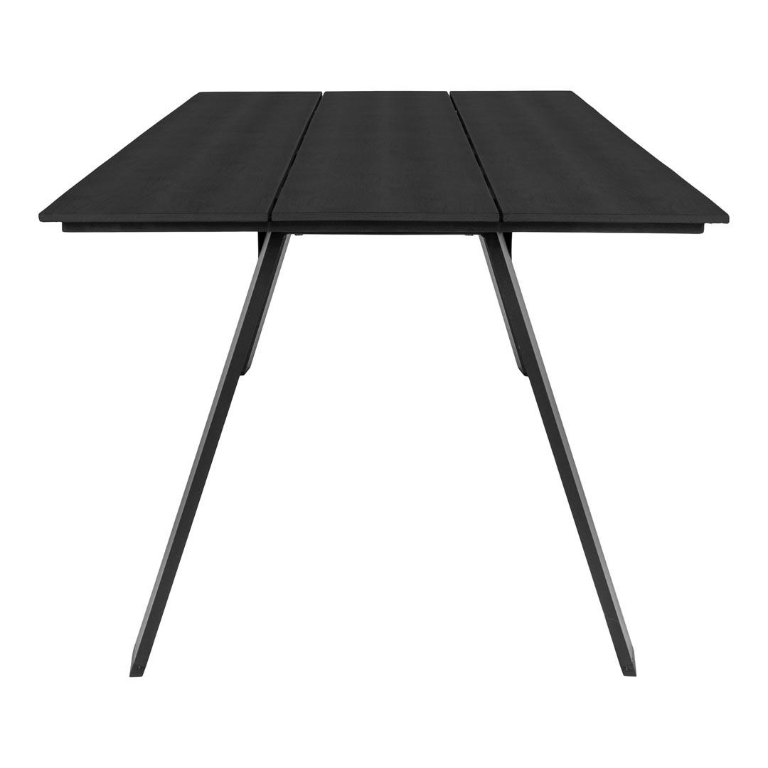 GARTENTISCH Schwarz - Schwarz, Holzwerkstoff (220/100/74cm) - ebuy24