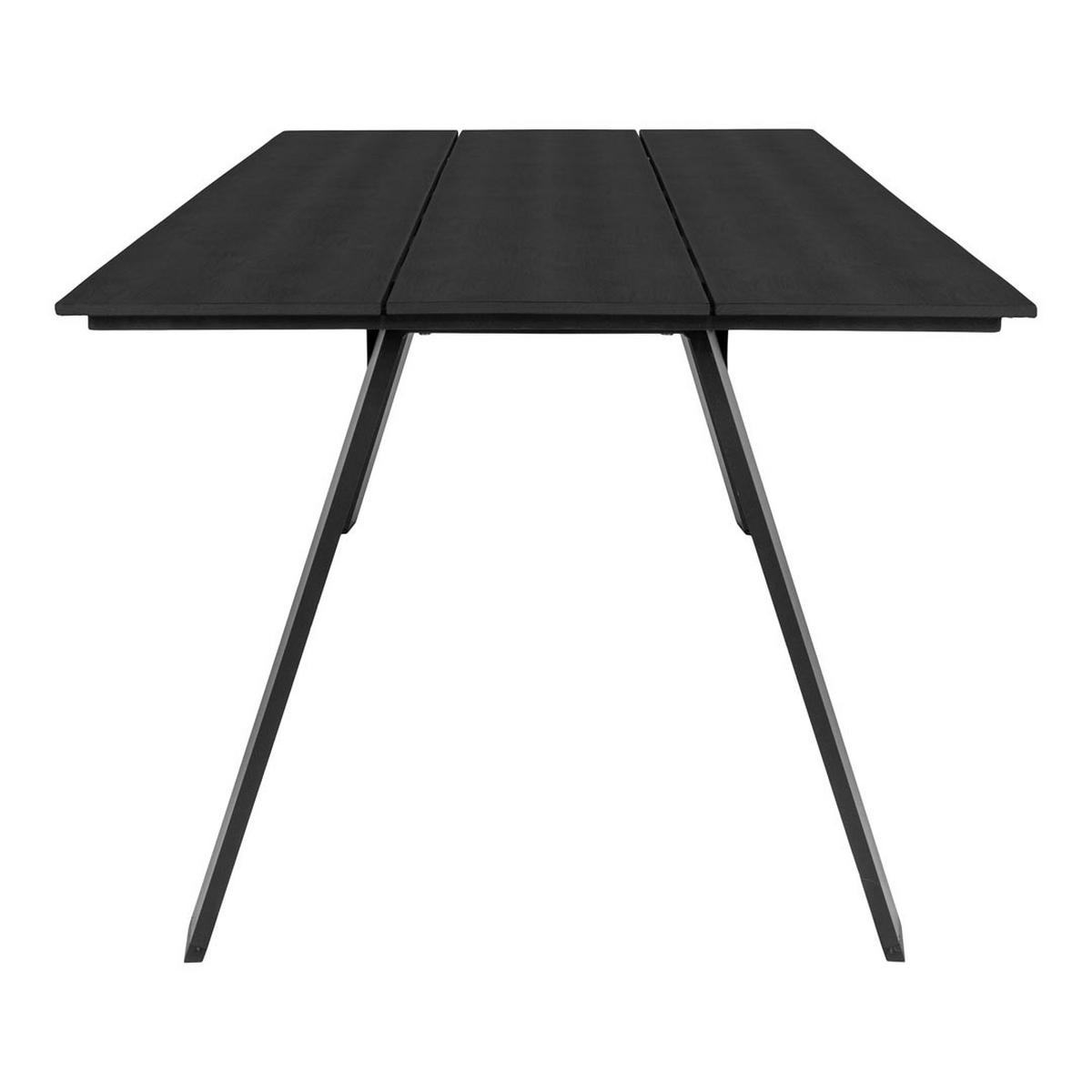 GARTENTISCH Schwarz - Schwarz, Holzwerkstoff (220/100/74cm) - ebuy24