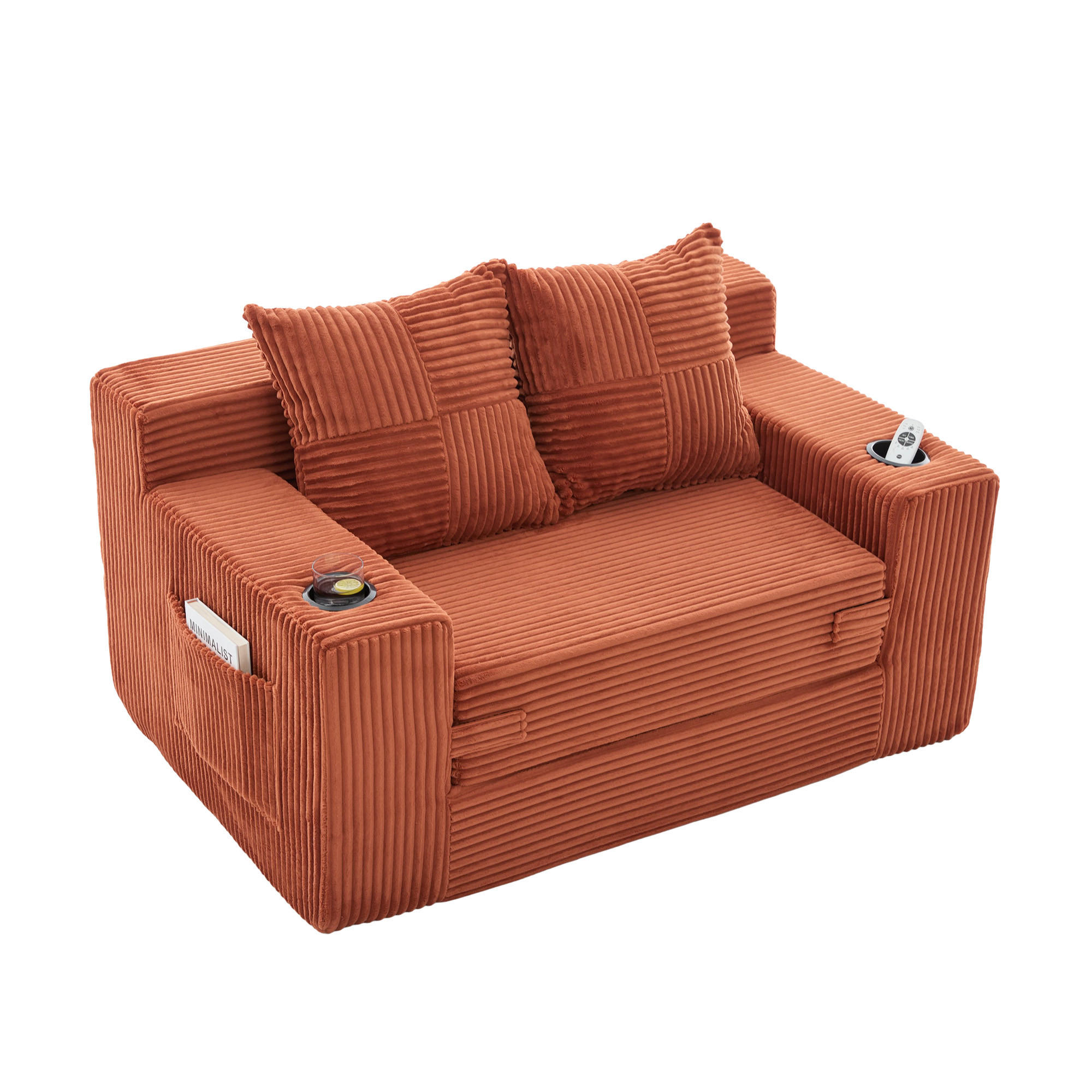ComfortXL Schlafsofa Orange 133x64x87 cm