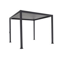 LAMELLENPERGOLA Mirador Classic Anthrazit 300/300/250 cm - Grau, Kunststoff (300/250/300cm) - Green Spirit