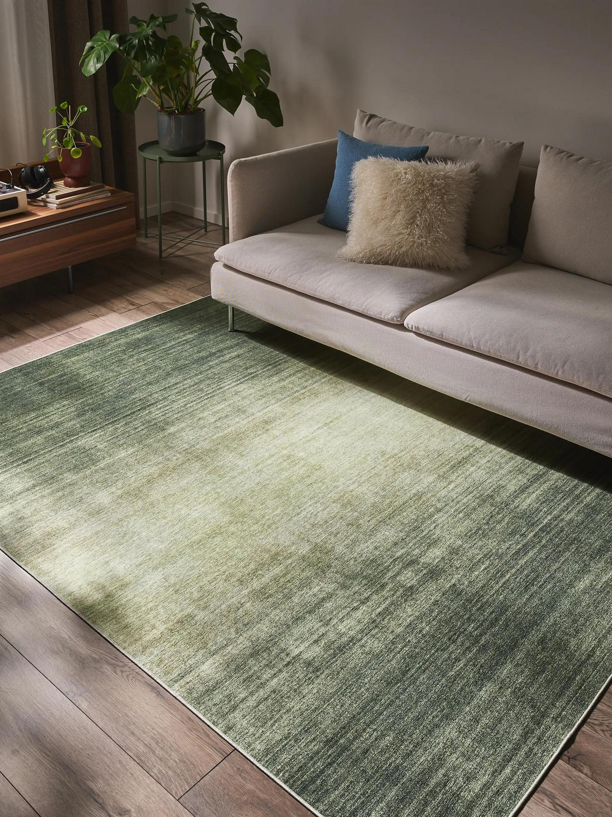 TEPPICH Laury Khaki 160x230 cm - Olivgrün, Textil (160/230cm) - benuta Pop